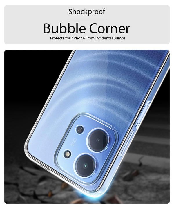 Mobielectro Clear Transparent Shockproof Scratch Resistant Protective Phone Case for Redmi 15C 5G