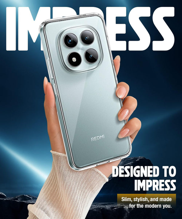 Mobielectro Clear Transparent Shockproof Scratch Resistant Protective Phone Case for Redmi Note 15 Pro