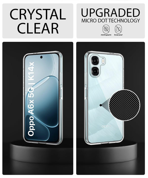 Mobielectro Clear Transparent Shockproof Scratch Resistant Protective Phone Case for Oppo K14X 5G