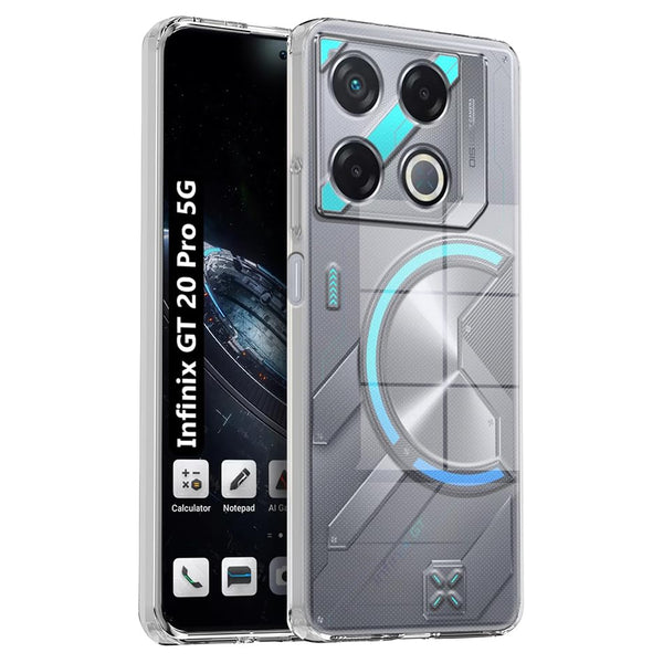 Mobielectro Clear Transparent Shockproof Scratch Resistant Protective Phone Case for Infinix GT 20 Pro 5G