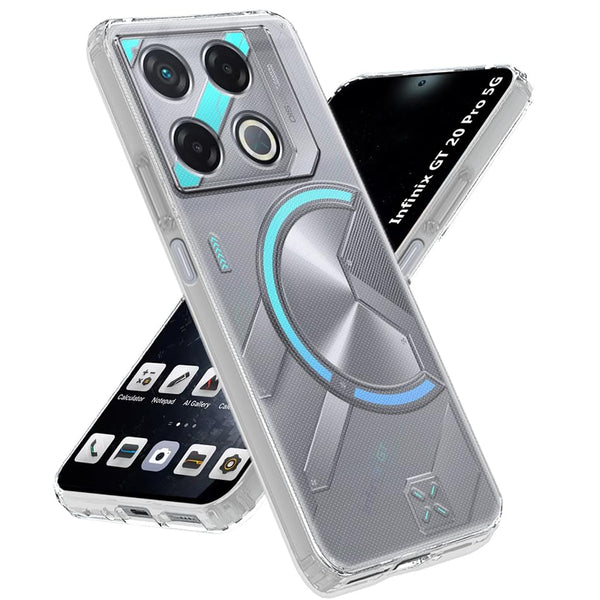 Mobielectro Clear Transparent Shockproof Scratch Resistant Protective Phone Case for Infinix GT 20 Pro 5G