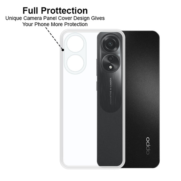 Mobielectro Clear Transparent Shockproof Scratch Resistant Protective Phone Case for Oppo A58 4G