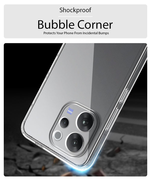 Mobielectro Clear Transparent Shockproof Scratch Resistant Protective Phone Case for Vivo V70 Elite 5G