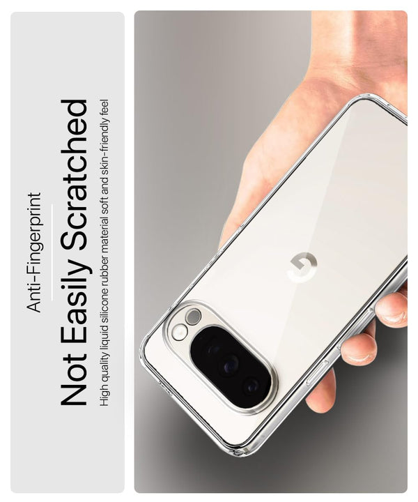 Mobielectro Clear Transparent Shockproof Scratch Resistant Protective Phone Case for Pixel 10 Pro