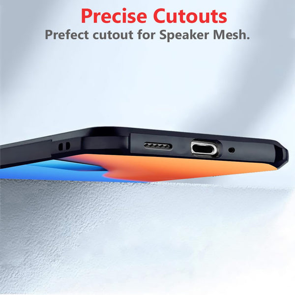 Mobielectro Camera Bump Protection | Slim Stylish 360 Protection Design |Crystal Clear | Shockproof Eagle Back Cover for RedMi 12 4G - Black