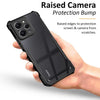 Mobielectro Camera Bump Protection | Slim Stylish 360 Protection Design |Crystal Clear | Shockproof Eagle Back Cover for RedMi 12 4G - Black
