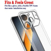 Mobielectro Clear Transparent Shockproof Scratch Resistant Protective Phone Case for Tecno POVA 6 Pro 5G