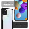 Mobielectro Camera Bump Protection | Slim Stylish 360 Protection Design |Crystal Clear | Shockproof Eagle Back Cover for Samsung A21S - Black