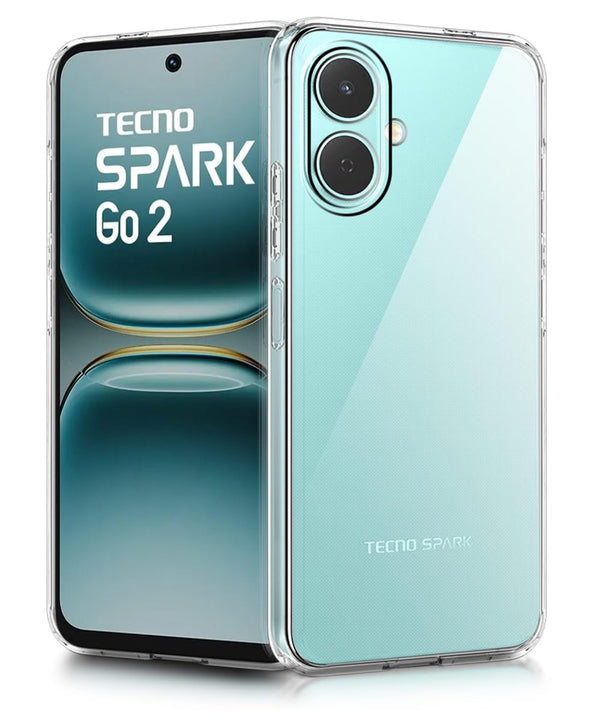 Mobielectro Clear Transparent Shockproof Scratch Resistant Protective Phone Case for Tecno Spark Go 2 5G