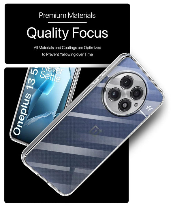 Mobielectro Soft Silicon Transparent |Scratch Resistant Clear Case for OnePlus 13 5G