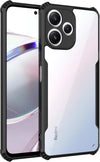 Mobielectro Camera Bump Protection | Slim Stylish 360 Protection Design |Crystal Clear | Shockproof Eagle Back Cover for RedMi 12 5G - Black