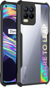Mobielectro Camera Bump Protection | Slim Stylish 360 Protection Design |Crystal Clear | Shockproof Eagle Back Cover for Realme 8 Pro | Realme 8 - Black
