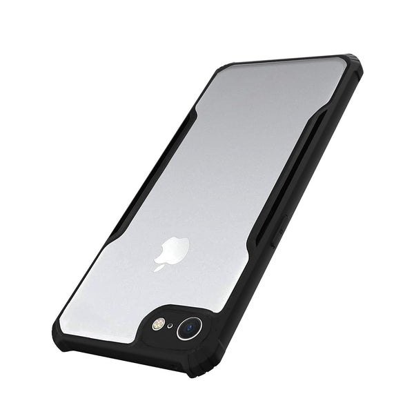 Mobielectro Camera Bump Protection | Slim Stylish 360 Protection Design |Crystal Clear | Shockproof Eagle Back Cover for iPhone 6 Plus- Black