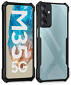 Mobielectro Camera Bump Protection | Slim Stylish 360 Protection Design |Crystal Clear | Shockproof Eagle Back Cover for Samsung M35 5G - Black