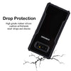 Mobielectro Camera Bump Protection | Slim Stylish 360 Protection Design |Crystal Clear | Shockproof Eagle Back Cover for Samsung Note 8 - Black