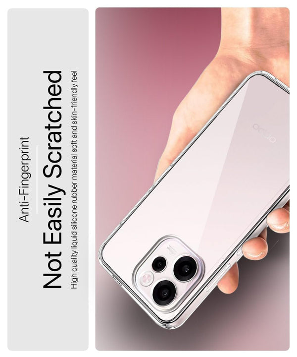 Mobielectro Clear Transparent Shockproof Scratch Resistant Protective Phone Case for Oppo Reno 15C 5G