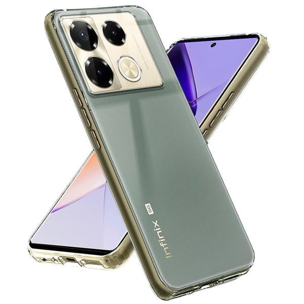 Mobielectro Clear Transparent Shockproof Scratch Resistant Protective Phone Case for Infinix Note 40 Pro 5G