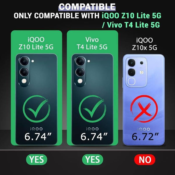Mobielectro Soft Silicon Transparent |Scratch Resistant Clear Case for IQOO Z10 Lite 5G