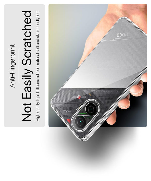 Mobielectro Clear Transparent Shockproof Scratch Resistant Protective Phone Case for POCO F7 5G