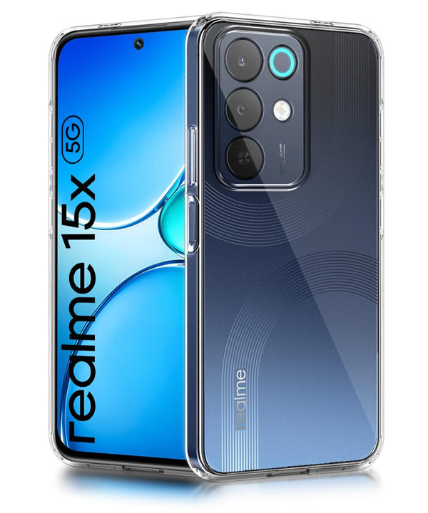 Mobielectro Clear Transparent Shockproof Scratch Resistant Protective Phone Case for Realme 15X 5G