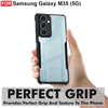 Mobielectro Camera Bump Protection | Slim Stylish 360 Protection Design |Crystal Clear | Shockproof Eagle Back Cover for Samsung M35 5G - Black