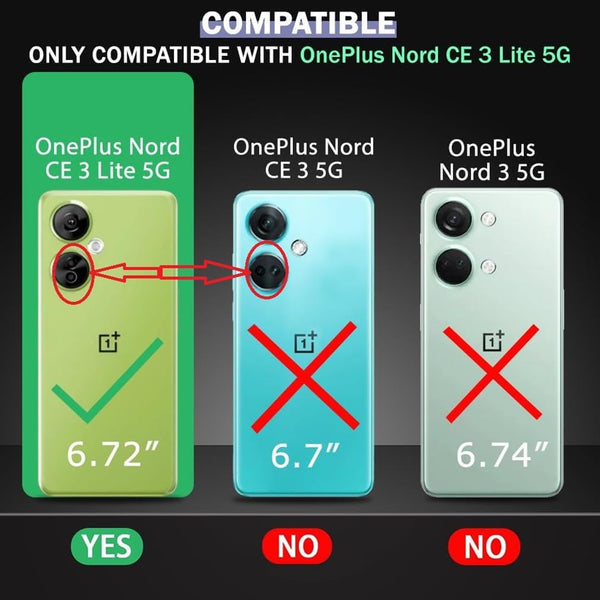 Mobielectro Camera Bump Protection | Slim Stylish 360 Protection Design |Crystal Clear | Shockproof Eagle Back Cover for OnePlusNord CE 3 Lite- Black