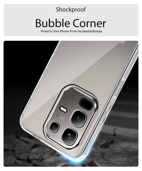 Mobielectro Clear Transparent Shockproof Scratch Resistant Protective Phone Case for Infinix Note 50X 5G