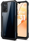Mobielectro Camera Bump Protection | Slim Stylish 360 Protection Design |Crystal Clear | Shockproof Eagle Back Cover for Realme C31 - Black