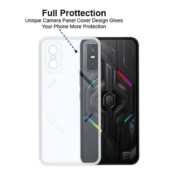 Mobielectro Clear Transparent Shockproof Scratch Resistant Protective Phone Case for Infinix GT 30 Pro 5G