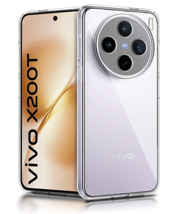Mobielectro Clear Transparent Shockproof Scratch Resistant Protective Phone Case for Vivo X200T 5G