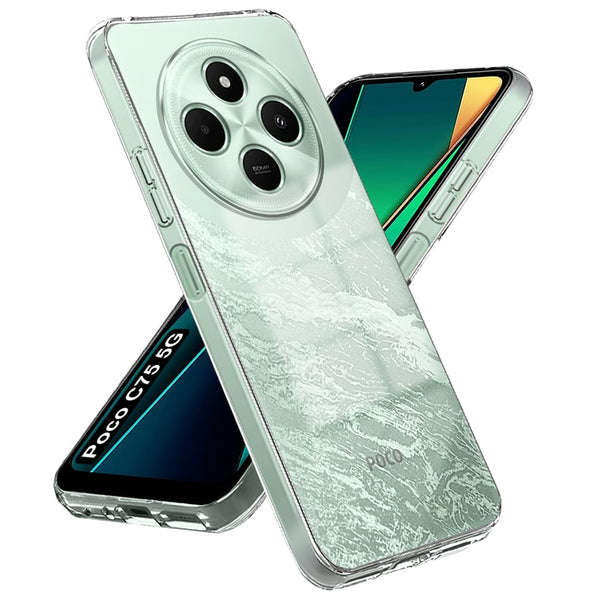 Mobielectro Soft Silicon Transparent |Scratch Resistant Clear Case for POCO C75 5G