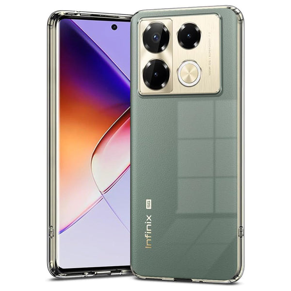 Mobielectro Clear Transparent Shockproof Scratch Resistant Protective Phone Case for Infinix Note 40 Pro 5G