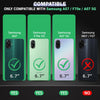 Mobielectro Clear Transparent Shockproof Scratch Resistant Protective Phone Case for Samsung F70e 5G