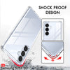 Mobielectro Clear Transparent Shockproof Scratch Resistant Protective Phone Case for Samsung S25 Plus