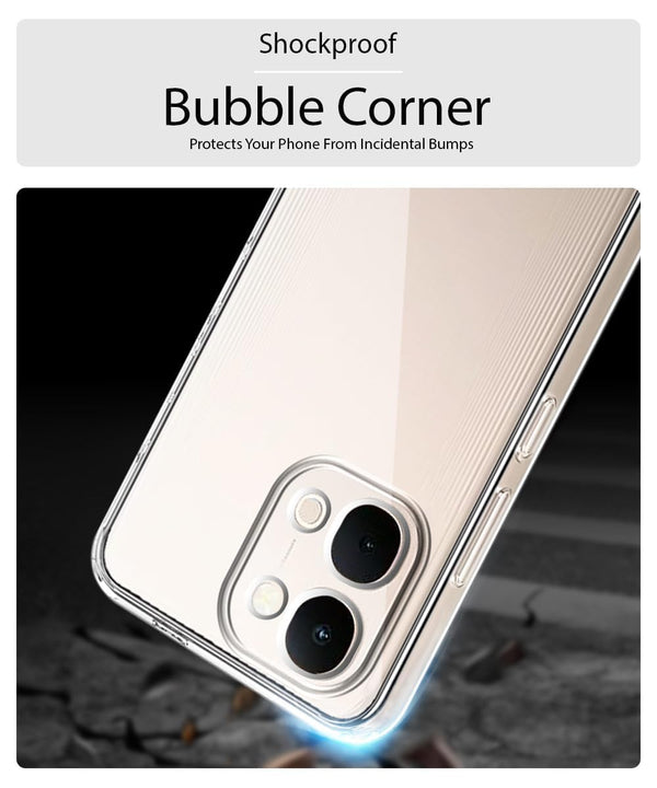 Mobielectro Clear Transparent Shockproof Scratch Resistant Protective Phone Case for IQOO Z11X 5G