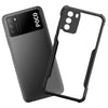Mobielectro Camera Bump Protection | Slim Stylish 360 Protection Design |Crystal Clear | Shockproof Eagle Back Cover for POCO M3 - Black
