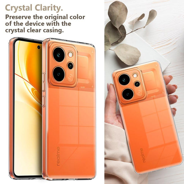 Mobielectro Clear Transparent Shockproof Scratch Resistant Protective Phone Case for Realme Narzo Power 5G