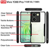 Mobielectro Camera Bump Protection | Slim Stylish 360 Protection Design |Crystal Clear | Shockproof Eagle Back Cover for Vivo Y300 Plus - Black
