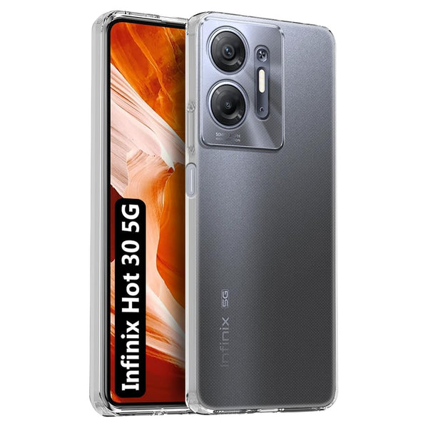 Mobielectro Clear Transparent Shockproof Scratch Resistant Protective Phone Case for Infinix Hot 30 5G