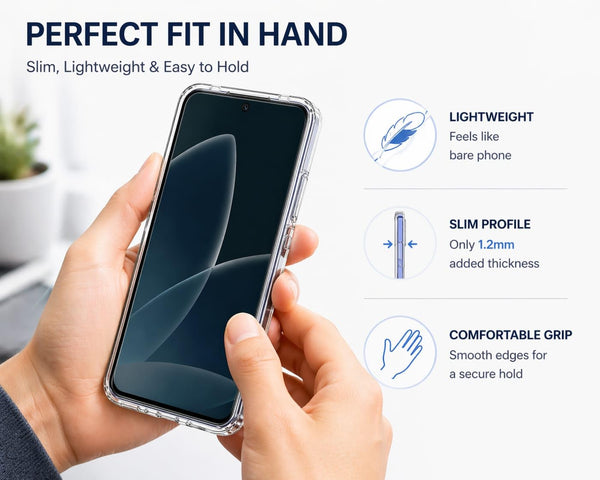 Mobielectro Clear Transparent Shockproof Scratch Resistant Protective Phone Case for Oppo F33 Pro 5G