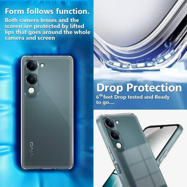 Mobielectro Soft Silicon Transparent |Scratch Resistant Clear Case for IQOO Z10 Lite 5G