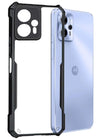 Mobielectro Camera Bump Protection | Slim Stylish 360 Protection Design |Crystal Clear | Shockproof Eagle Back Cover for Moto G13 - Black