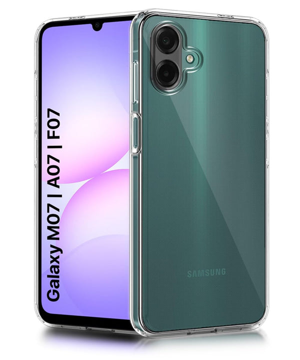 Mobielectro Clear Transparent Shockproof Scratch Resistant Protective Phone Case for Samsung A07 5G