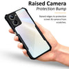 Mobielectro Camera Bump Protection | Slim Stylish 360 Protection Design |Crystal Clear | Shockproof Eagle Back Cover for Realme 10 Pro 5G - Black