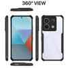 Mobielectro Camera Bump Protection | Slim Stylish 360 Protection Design |Crystal Clear | Shockproof Eagle Back Cover for Mi Note 13 Pro- Black