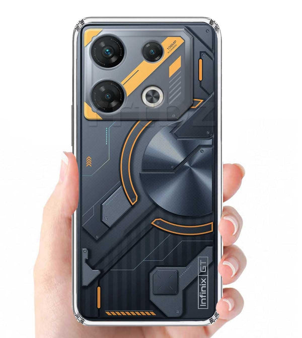 Mobielectro Clear Transparent Shockproof Scratch Resistant Protective Phone Case for Infinix GT 10 Pro