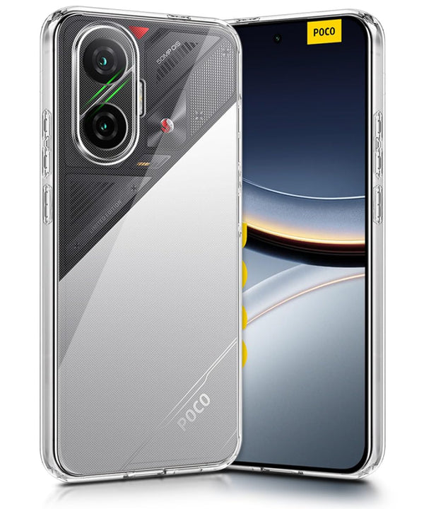 Mobielectro Clear Transparent Shockproof Scratch Resistant Protective Phone Case for POCO F7 5G