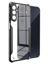 Mobielectro Camera Bump Protection | Slim Stylish 360 Protection Design |Crystal Clear | Shockproof Eagle Back Cover for Samsung A35 5G - Black