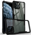 Mobielectro Camera Bump Protection | Slim Stylish 360 Protection Design |Crystal Clear | Shockproof Eagle Back Cover for iPhone 11 Pro- Black