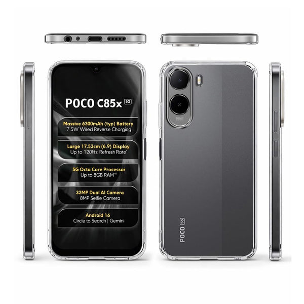 Mobielectro Clear Transparent Shockproof Scratch Resistant Protective Phone Case for Redmi A7 Pro